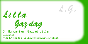 lilla gazdag business card